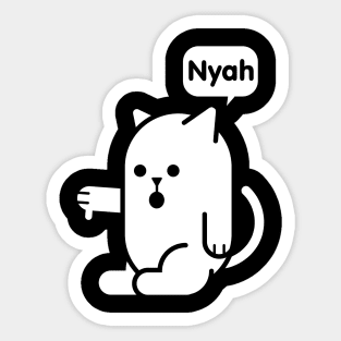 Cat Of Disapproval Nyah Kitty Sticker